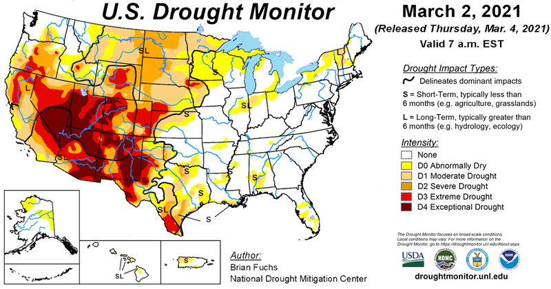 Western U.S. farmers and ranchers facing drought