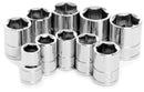 MET SOCKET SET - 10PC DR X 3/8"