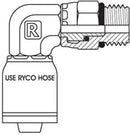 UN O-RING MALE SWIVEL 90 DEGREE ELBOW WITH 9/16 INCH THREAD FOR 3/8 INCH HOSE