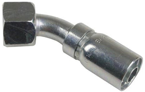 1 INCH HOSE X 1-7/16 INCH - 12 ORFS FEMALE ELBOW - 45 SWIVEL