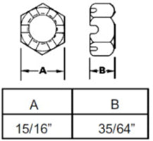 5/8-18 THREAD SPINDLE NUT