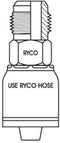 BSPP MALE 60 CONVEX JIS WITH 3/8 INCH THREAD FOR 3/8 INCH HOSE