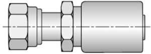 1/2 INCH HOSE X 11/16 INCH - 16 ORFS FEMALE STRAIGHT SWIVEL