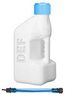 WHITE DEF FLUID TUFF-JUG  WITH LIGHT BLUE CAP - 5 GALLON