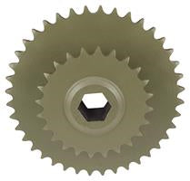 LOWER ROLLER DRIVE SPROCKET, 1-1/2" HEX