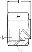 3/8 FEMALE OFS SWIVEL - CAP - STEEL