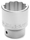 1-5/8 INCH X 12 POINT STANDARD IMPACT SOCKET - 3/4 INCH DRIVE