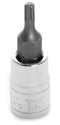 T-15 STAR X TORX BIT IMPACT SOCKET - 1/4 INCH DRIVE