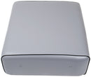 GRAY/SILVER VINYL ALL-WEATHER SEAT CUSHION