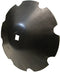 24 INCH X 1/4 INCH NOTCHED CONE DISC BLADE WITH 1-1/4 INCH SQUARE AXLE