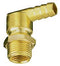 SINGLE HOSE BARB NOZZLE BODY - 1/2" HOSE -BRASS