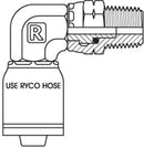 NPT MALE SWIVEL 90 DEGREE BEND WITH 3/8 INCH THREAD FOR 3/8 INCH HOSE