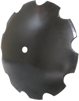 22 INCH X 1/4 INCH NOTCHED DISC BLADE WITH 1-3/4 INCH ROUND AXLE