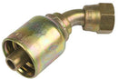 1/2 INCH HOSE X 3/4 JIC FEMALE ELBOW - 45 SWIVEL