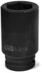 3/4 INCH X 6 POINT DEEP WELL IMPACT SOCKET - 3/4 INCH DRIVE