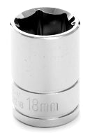 18MM X 6 POINT STANDARD IMPACT SOCKET - 1/2 INCH DRIVE