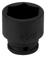 1-5/16 INCH X 6 POINT STANDARD IMPACT SOCKET - 1/2 INCH DRIVE