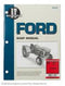 SHOP MANUAL FOR FORD TRACTOR