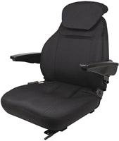 PREMIUM HIGH BACK SEAT - IDEAL FOR ZERO TURN MOWERS - BLACK CORDURA FABRIC