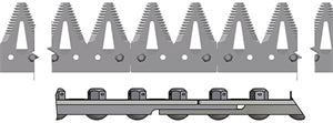 SPLICED RIGHT HAND SICKLE ASSEMBLY FOR JOHN DEERE 630FD DUAL DRIVE - 30' HEADER  - FINE TOOTH SECTION