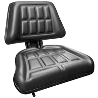 UNIVERSAL AG / INDUSTRIAL SEAT WITH SLIDE TRACK - BLACK VINYL