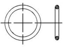 CODE 61 AND 62 FLANGE HEAD O-RING FOR 2-1/2" FLANGE