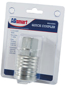 AGSMART PUSH TO CONNECT QUICK COUPLER BODY - 1/2" BODY x 1/2"-14 NPT - VISIPACK