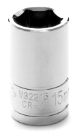 15MM X 6 POINT STANDARD IMPACT SOCKET - 1/2 INCH DRIVE