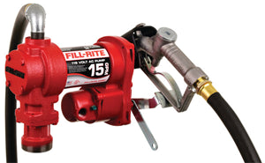 115 VOLT AC FUEL TRANSFER PUMP WITH MANUAL NOZZLE - 15 GPM