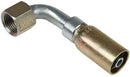 VARI-CRIMP SERIES - 3/8 INCH HOSE, WITH 11/16 X 16 THREAD SIZE, ORF FEMALE 90 ELBOW SWIVEL