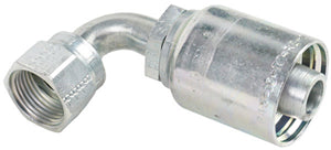 1/2 INCH HOSE X 11/16 ORFS FEMALE ELBOW - 90 SWIVEL