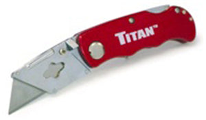 FOLDING POCKET UTILITY KNIFE - RED