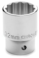 32MM X 12 POINT STANDARD IMPACT SOCKET - 3/4 INCH DRIVE