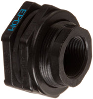 BANJO TF150 POLYPROPYLENE BULKHEAD TANK FITTING, 1-1/2" FNPT