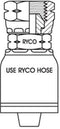 NPSM FEMALE SWIVEL WITH 3/4 INCH THREAD FOR 3/4 INCH HOSE