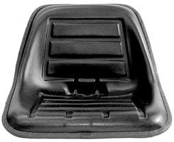 COMPACT / UTILITY TRACTOR SEAT - BLACK VINYL LOW BACK