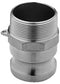 F SERIES 1-1/2" ALUMINUM MALE ADAPTER X MALE PIPE THREAD