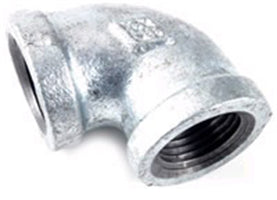 1-1/4 INCH X 1-1/4 INCH FNPT X FNPT  GALVANIZED ELBOW - 90