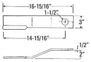 FOR TAYLOR 16-15/16 CCW ROTARY CUTTER BLADE, WHILE SUPPLIES LAST