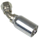 1/2 INCH HOSE X 7/8 INCH - 14 JIC FEMALE ELBOW - 45 SWIVEL