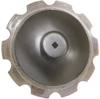 30 INCH X 8 MM NOTCHED WEAR TUFF CRIMP CENTER BLADE WITH 1-1/2 INCH SQUARE AXLE