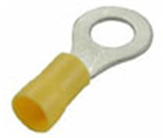 RING TERMINAL INSULATED YELLOW 12-10AWG 5/16" 12PK