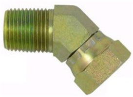 Male NPTF to Female NPSM Swivel  45 Elbow