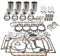 ENGINE OVERHAUL KIT FOR INTERNATIONAL HARVESTER