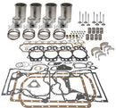 ENGINE OVERHAUL KIT FOR 226 CID ENGINE. OVERBORE OF 4-1/8" KIT CONTAINS SLEEVE & PISTONS, CAM BEARINGS, GASKETS,.020" ROD BEARINGS, MAIN BEARINGS & VALVE PARTS. TRACTORS: WD45. 4 CYLINDER GAS ENGINE