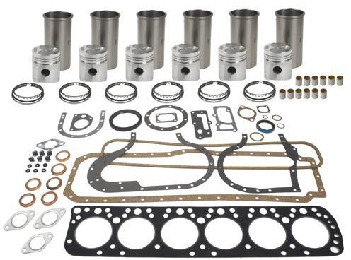 BASIC ENGINE KIT. CONTAINS SLEEVES, PISTONS, RINGS, PINS & RETAINERS, PIN BUSHINGS, AND OVERHAUL GASKET SET. - Quality Farm Supply