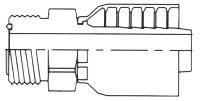 71 SERIES - 1/2 INCH HOSE X 13/16 INCH X 16 13/16 INCH X 16 ORFS MALE STRAIGHT RIGID - Quality Farm Supply