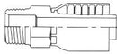 43 SERIES - 5/16 INCH HOSE X 1/4 INCH X 18 1/4 INCH X 18 NPT MALE STRAIGHT RIGID - Quality Farm Supply