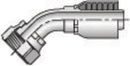 71 SERIES - 1/2 INCH HOSE X 13/16 INCH X 16 13/16 INCH X 16 ORFS FEMALE ELBOW - 90 SWIVEL - Quality Farm Supply