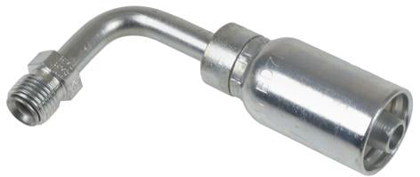 HY SERIES - 1/4 INCH HOSE X 7/16 INCH X 24 7/16 INCH X 24 INVERTED SAE 45 MALE ELBOW - 90 SWIVEL - Quality Farm Supply